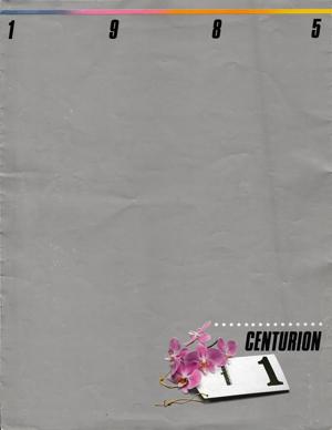 Centurion 1985 Catalog