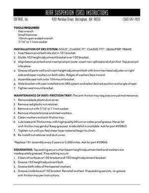 Softride SRS Install Instructions (2006)