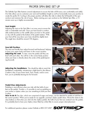 Softride Spin Bike Maintenance Guide
