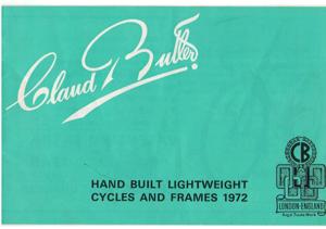 Claud Butler 1972 Catalog