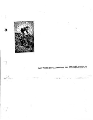 Gary Fisher 1991 Spec Manual
