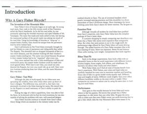Gary Fisher 1994 Spec Manual