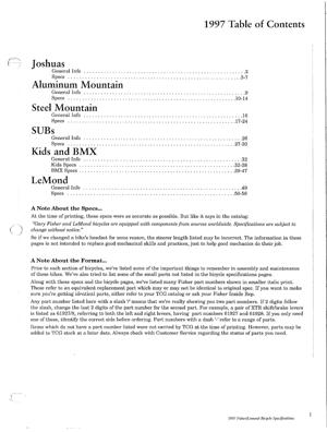 Gary Fisher 1997 Spec Manual
