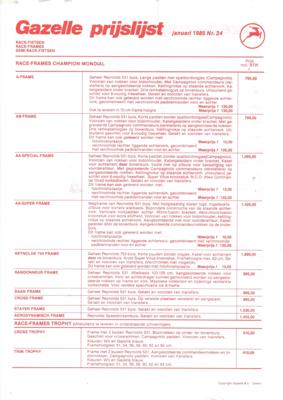 Gazelle ChampionMondialClub Newsletter No24 1985 01