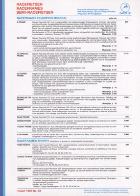 Gazelle ChampionMondialClub Newsletter No28 1987 03