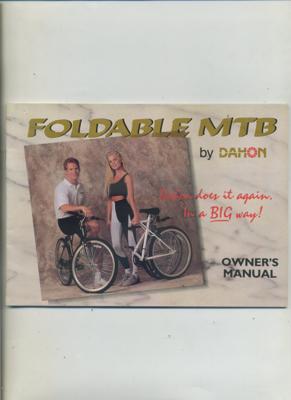 Dahon 1991 Owner's Manual