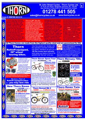 Thorn Newsletter Issue 21, Winter 2013-14