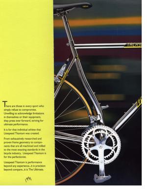 Litespeed 1991 Catalog Page (Fragment)