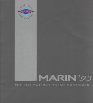 Marin 1993 Catalog