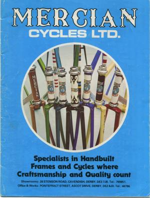Mercian Mid-to-Late-1980s Brochure