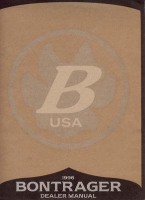 Bontrager 1996 Dealer Manual