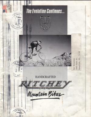 Ritchey 1986 Catalog