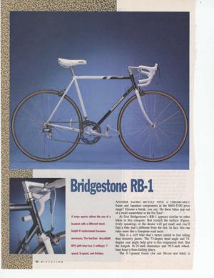 Bridgestone RB-1 1989 Review