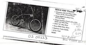 Sekai BMX Firefox (#360) Brochure Scan