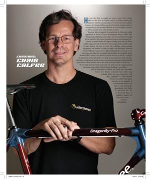 Calfee Design: Velo Magazine Creator Profile (Craig Calfee)