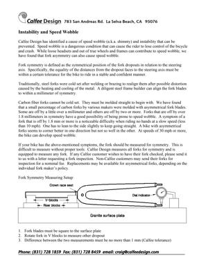 Calfee Design: Fork Symmetry