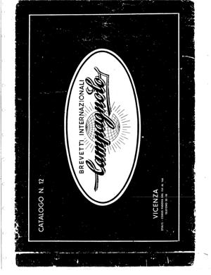 Campagnolo 1953 Catalogue No.12