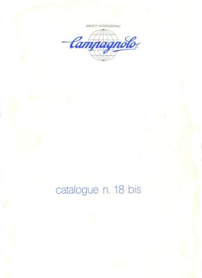 Campagnolo 1986 Catalogue N.18 bis (C-Record)