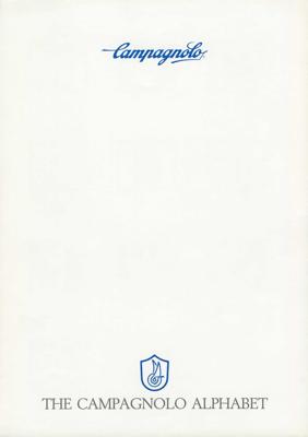 Campagnolo - The Campagnolo Alphabet