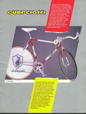 Guerciotti 1985 Ten Speed Drive Catalog