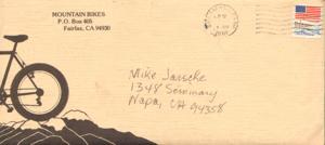 MountainBikes 1981 Order Form and Invoice