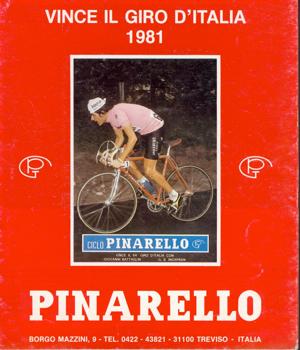 Pinarello 1982 Giro Win Brochure